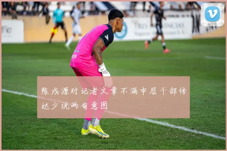 陈戌源对记者文章不满中层干部传达少说两句意图
